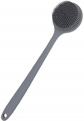 NARV Long Handle Body Brush with Silicone Design for Deep Skin Exfoliating