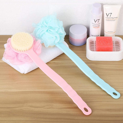 MDV TRADERS 2 In 1 Bath Shower Brush | Double Sided Bath Brush Scrubber