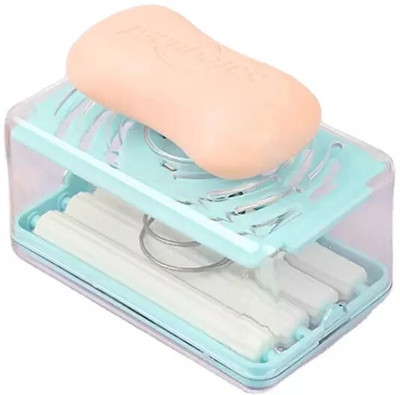 SellVera Soap Dish Laundry Rolling Soap Box Portable Soap Bar Box Dispenser 500 ml Soap Dispenser(Multicolor)