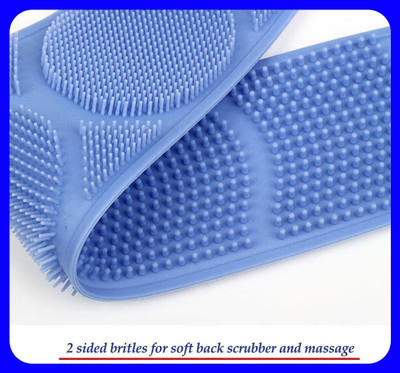 SJK Body Wash Silicone Body Scrubber Double Side