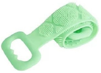 Euclid Silicone Body Back Scrubber Double Side Bathing Brush-Green
