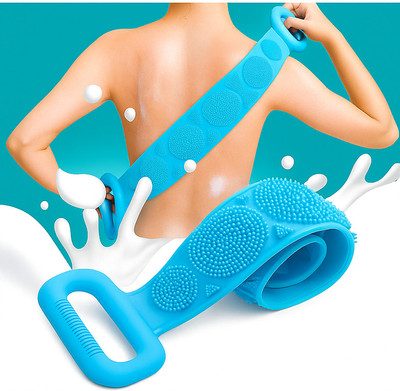 Kidorise Silicone Back Scrubber for Shower – Double-Sided Body Brush with Handles