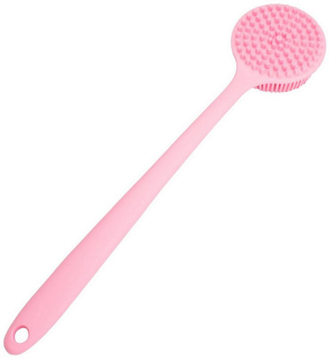 NARV Back Scrubber Brush for Shower with Dual-Sided Silicone Exfoliator Head