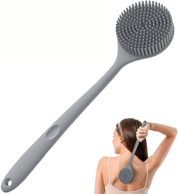 HavenFlix Soft Silicone Back Scrubber Shower Bath Brush with Long Handle