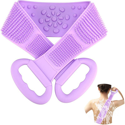 Euclid Dead Skin Removal Exfoliating Belt for Shower, Easy to Clean-Purple