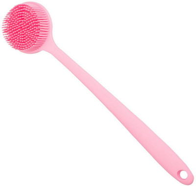 HM EVOTEK Long Handle Silicone Back Brush for Shower Exfoliation and Skin Massage