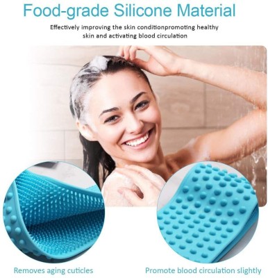 RadhaTex Double Sided Silicone Body Bath Belt/Exfoliating Shower Scrubber BeltX1.302