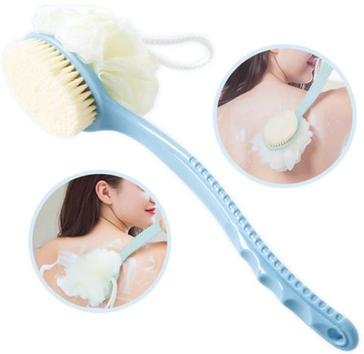 JANNAT IMPEX Loofah Back Scrubber | 2 In 1 Bath Back Scrubber | (pack of 1)