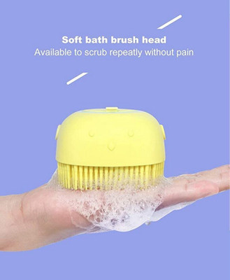 RBGIIT Soft Bath Brush Cleaning Brushes Massage Skin Scrubber Can Fill Shampoo B-3