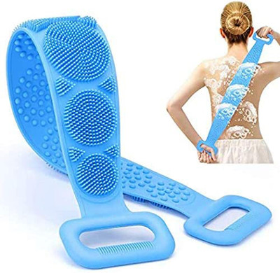Euclid Silicone Body Back Scrubber Double Side-Pink-Blue