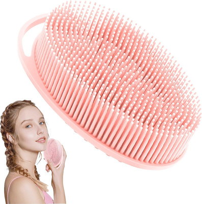 Shree Ganesh Enterprice INOVERA Silicone Bath Brush | Soft Body Wash Bathing Scrubber