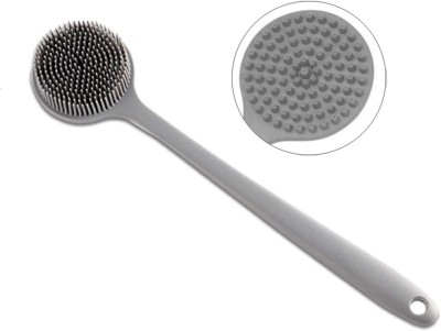 Vaisag House Shower Body Brush Silicone Bath Brush Double Sided Back Brush with Long Handle