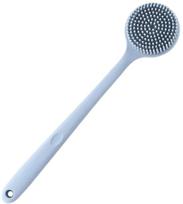 JANKRUT Silicone Back Scrubber Shower Brush Long Handle, Deep Cleansing Brush