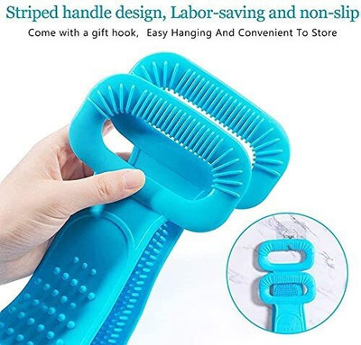 RadhaTex Double Sided Silicone Body Bath Belt/Exfoliating Shower Scrubber BeltX1.89