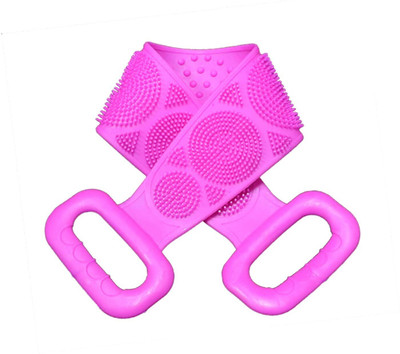 NMS TRADERS Silicon Massage Bath Brush, Scalp & Bathing Brush Silicon Scrubber