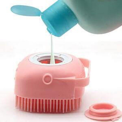 Manav Silicone Soft Bath Body Brush with Shampoo Dispenser 1.522