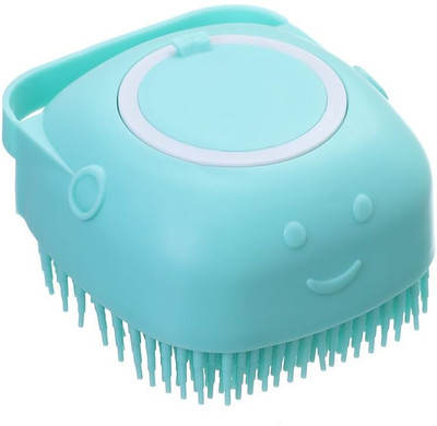 Qrex Soft Silicone Bath Brush with Shampoo