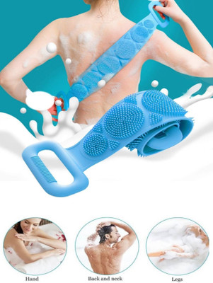TenRings Silicone Back Scrubber Belt Soft Body Massage Cleaning