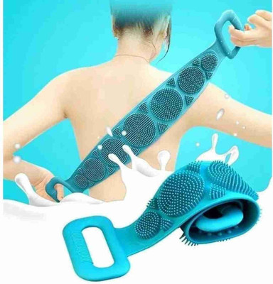 Jainsburys Silicon Body Scruber Double Side Bathing Brush For Skin Deep Cleaning