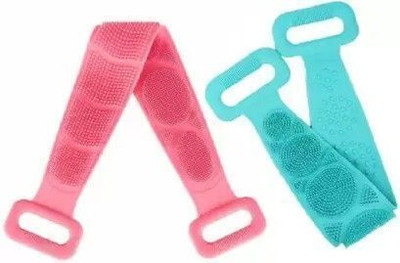 Hitvik Silicone Back Scrubber Belt Soft Body Massage Cleaning Exfoliating Bath Brush