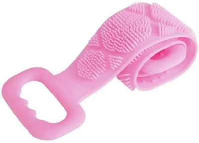 Shri Double Sided Silicone Body Bath Belt/Exfoliating Shower Scrubber Belt Pack of 1