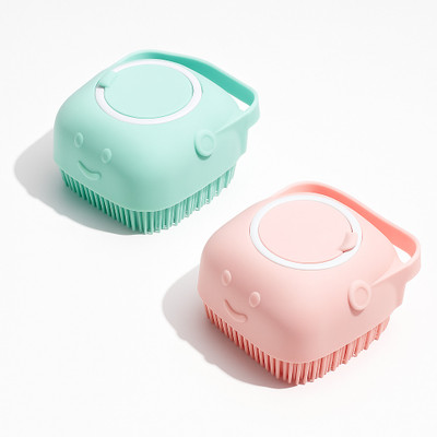 Lakriva Silicon Bath Brush Body Scrubber with Soap Dispenser