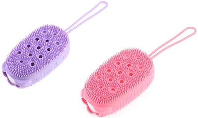 DECORHUB Pack of 2 Silicone Bath Brush/Belt 9*31