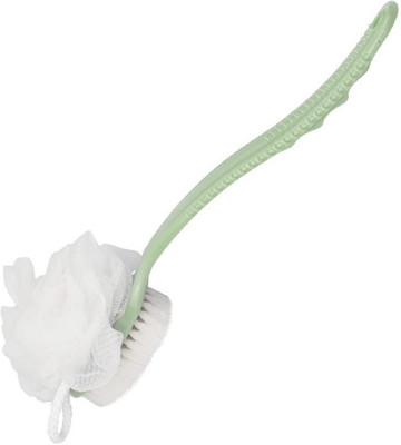 HM EVOTEK 2 In 1 Body Back Brush Loofah With Handle Scrubber Double Sided L150