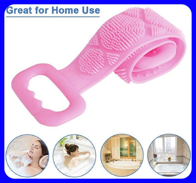 SJK Body Wash Silicone Body Scrubber Double Side