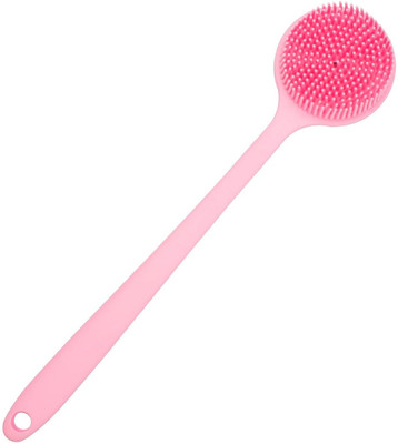 HM EVOTEK Full Body Exfoliating Brush with Silicone Head and Long Handle Grip