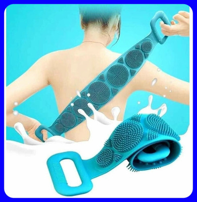 SJK Body Wash Silicone Body Scrubber Double Side