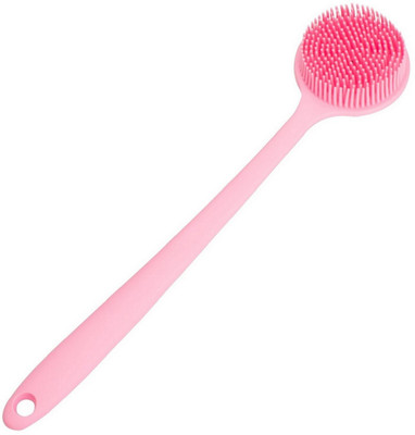 NARV Back Scrubber Silicone Brush with Long Handle for Deep Exfoliate