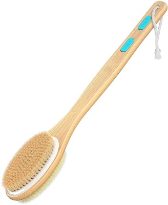 Magnusdeal bamboo long handle double-sided brush