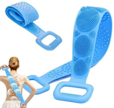 Yashoda Lining Store Bath Sponge Long Bath Belt and Back Scrubber (Pack of 1) Multicolor
