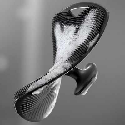 JIGGL Deep Cleaning Shower Brush for All Ages – Gentle Exfoliation