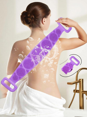 BZILO For Men & Womens Double Side Brush Easy to Clean Back Mud Body Scrubber Belt