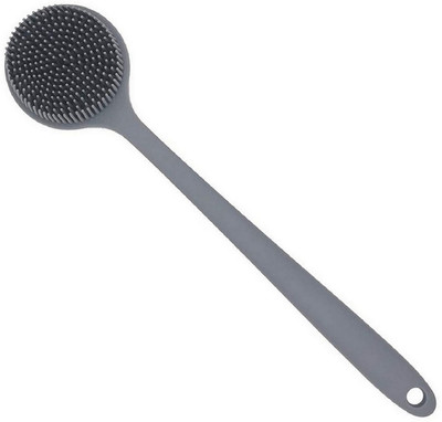 RBGIIT Silicone Bath Brush with Bristles and Massage Side for Smooth Skin