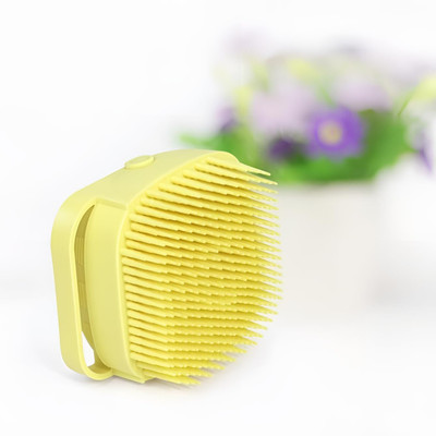 Manav Silicone Soft Bath Body Brush with Shampoo Dispenser 1.489