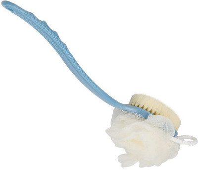 HM EVOTEK Bath Sponge With Double Side Brush With Handle LB-93