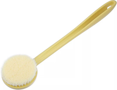 draval Soft Silicone Back Scrubber Shower Bath Body Brush with Long Handle, BPA-Free