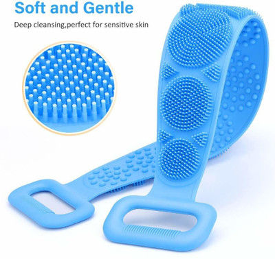 RadhaTex Double Sided Silicone Body Bath Belt/Exfoliating Shower Scrubber BeltX1.191