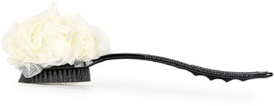 HM EVOTEK 2 In 1 Body Back Brush Loofah With Handle Scrubber Double Sided L105