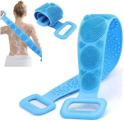 Blimp BlimpSoft Silicone Scrubber Cum Belt for Exfoliating Shower Bath -multicolour
