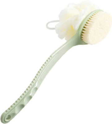 HM EVOTEK Bath Sponge With Double Side Brush With Handle LB-30