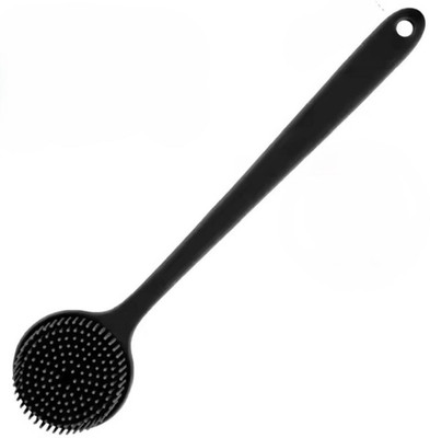 HM EVOTEK Silicone Shower Brush for Men with Long Handle for Body and Back Wash