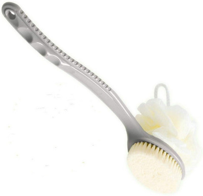 Masox Store Back Scrubber Bath Mesh Sponge with Curved Long Handle for Skin Exfoliating Bath