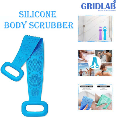 Gridlab Silicone Back Scrubber Belt Extra Long-Double-Sided Bath Scrub Strap