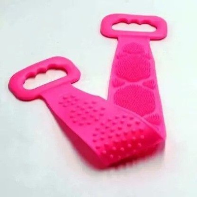 Hitvik Silicone Back Scrubber Belt Soft Body Massage Cleaning Exfoliating Bath Brush