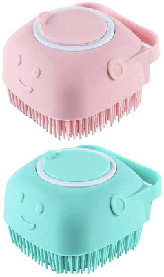 JohnMacc Cleaning Brushes Massage Skin Scrubber Can Fill Shampoo (2 Pc)
