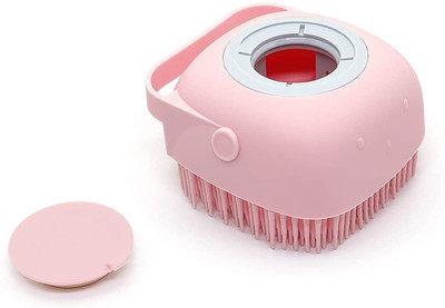 Manav Silicone Soft Bath Body Brush with Shampoo Dispenser 1.422